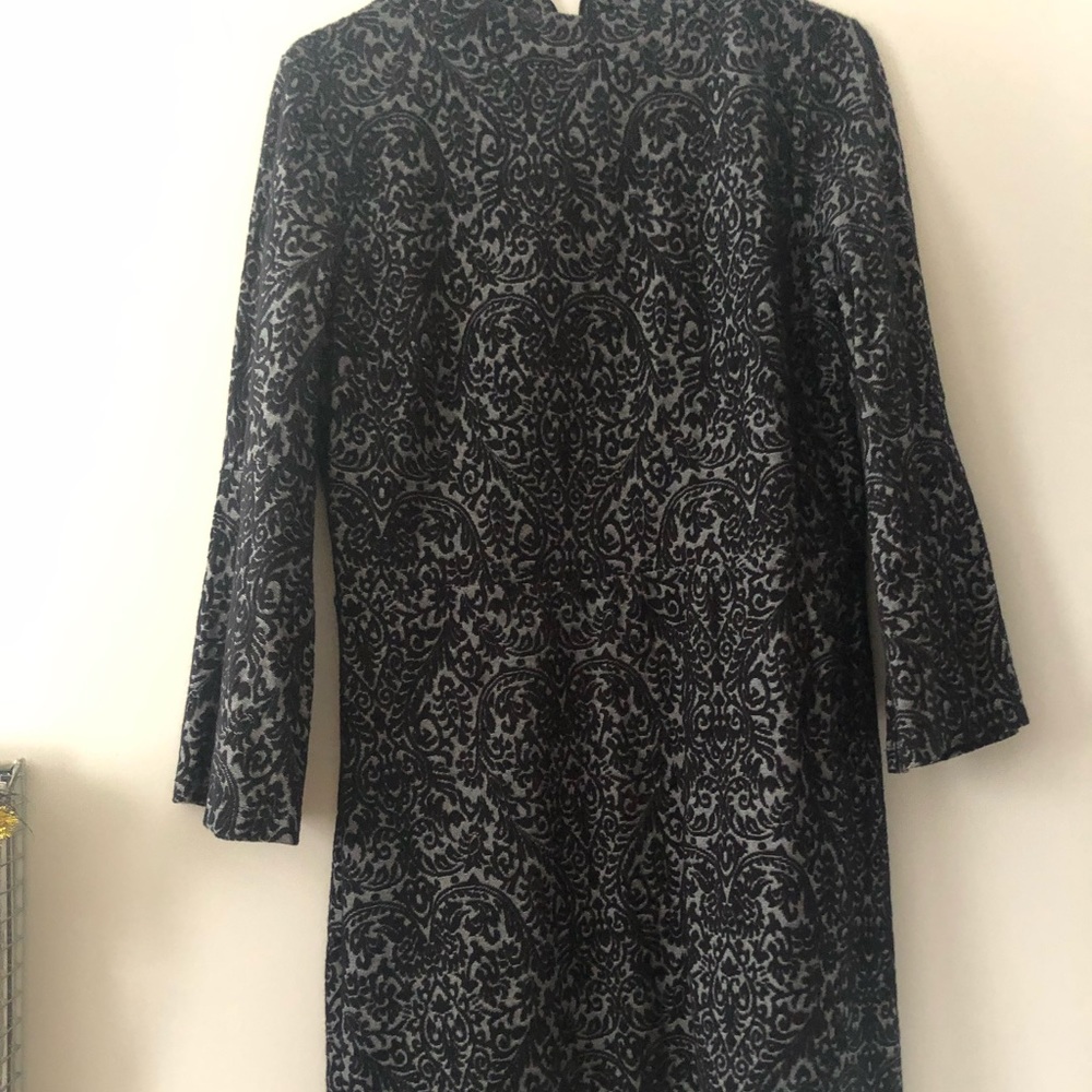 LOFT patterned bell sleeve dress
